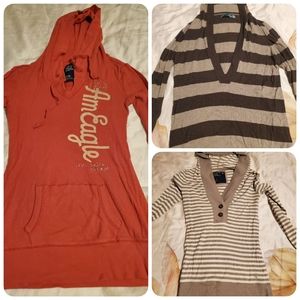 Lot of 3 long sleeved shirts